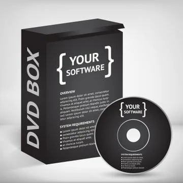 Cool Realistic Case for DVD Or CD Disk Stock-Illustration