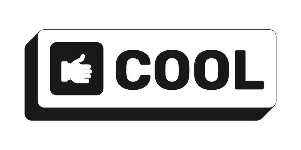 Cool rectangle UI web button 스톡 일러스트