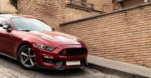 Cool red car Stock Photos