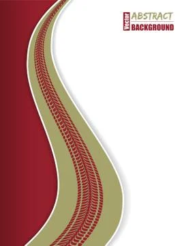 Cool red green tire background Stock Illustration