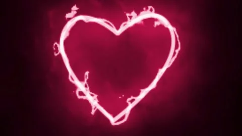 Cool red heart rendering Stock Footage 325359240