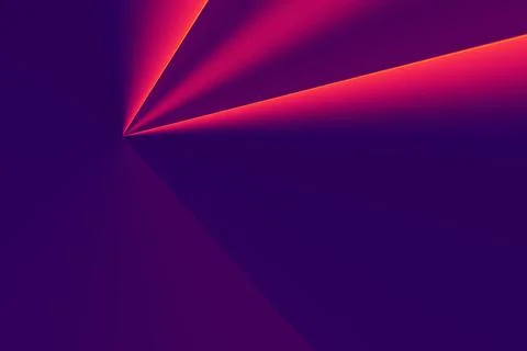A cool red plasma lines with dark triangular shadows on purple background wit Stockillustratie