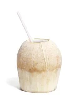 Cool refreshing coconut drink Stock Photos