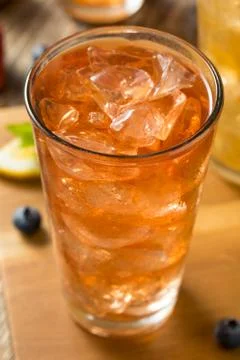 Cool Refreshing Flavored Berry Iced Teas Stock Photos
