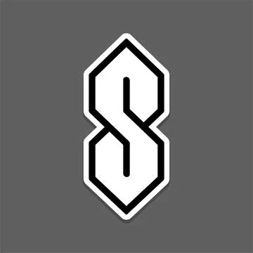 Cool S Super S doodle Stock Illustration