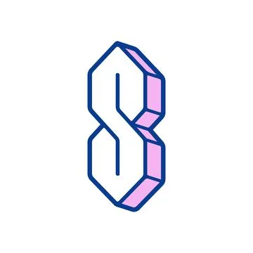Cool S Super S doodle Stock Illustration