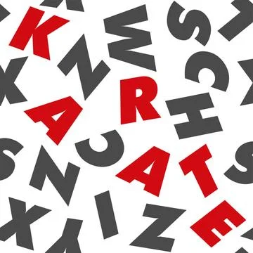 Cool Seamless Texture Pattern MMA, karate for print on t-shirts, rashguard... Stock Photos