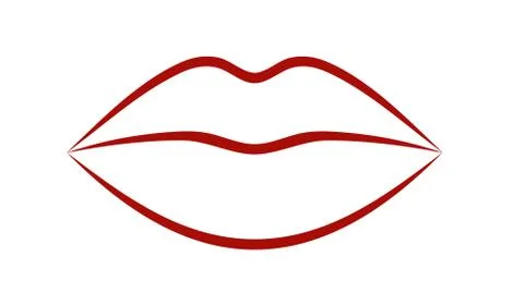 Cool Sexy Lips Stock Illustration