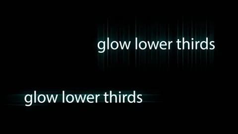 Cool Shine Glowing Lower Thirds 스톡 After Effects
