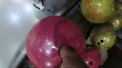 A cool shot slow motion. Beautiful Strike for GoPro. The ball knocks down all Stock Footage 73316267