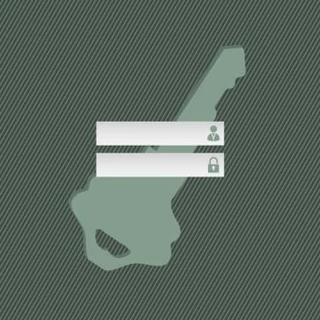 Cool simple login screen design Stock Illustration