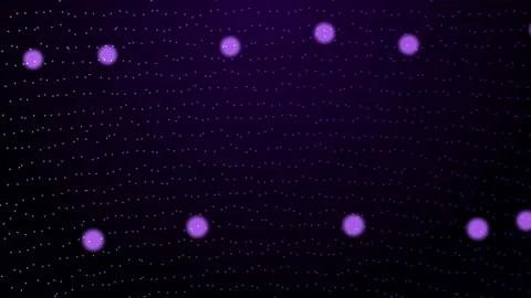 Cool simple modern trendy motion graphics dots and circles dancing Stock-Footage 139000933