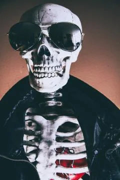Cool Skeleton Heart Foto stock