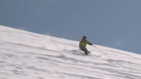 Cool sking Stock Footage 985818