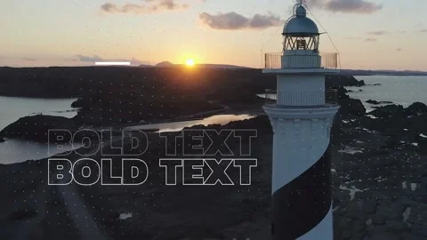 Cool Sliding Bold Text Lower Thirds 스톡 After Effects
