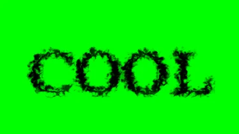 Cool smoke text effect green isolated background Stock Footage 138722750