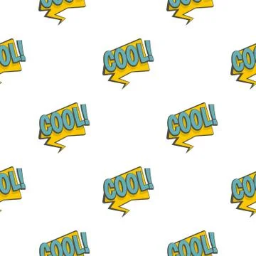 COOL, speech bubble pattern seamless Stock Illustration