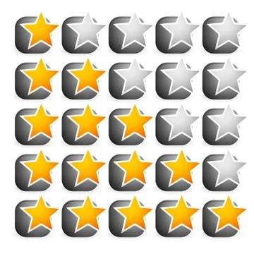 Cool star rating 스톡 일러스트
