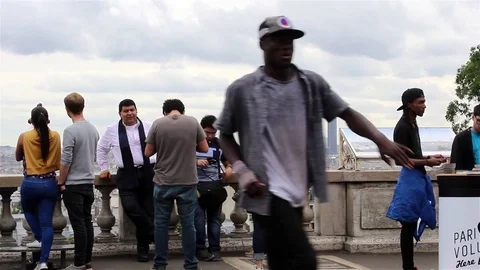 A cool street dancer performing Stock Footage 78507356