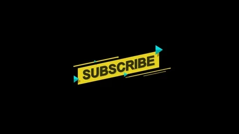 Cool Subscribe Animation with Alpha Channel Stock Footage 101173230