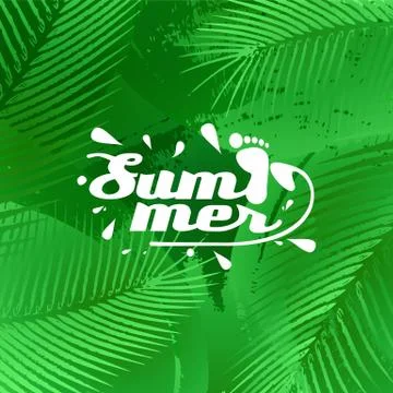 Cool summer background Stock Illustration