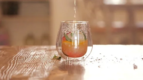 Cool summer cocktail Stock Footage 111619131