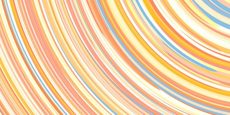 Cool sun shining creative. Colored curves background. Color arc bow surface.. Stock Illustration