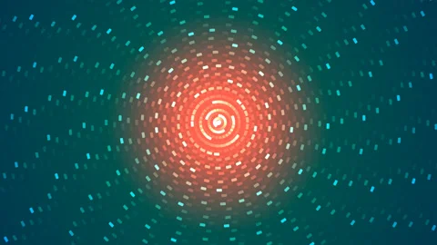 Cool Techno Abstract Eye Zoom 库存影片 139735504