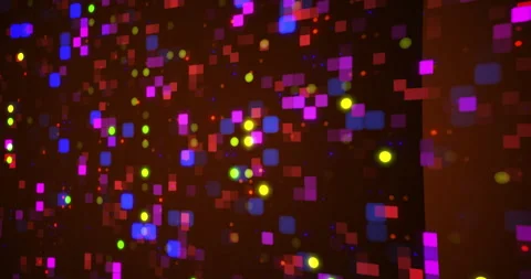 Cool technology digital dots square flickering networking data bg 4K. Stock Footage 270280456