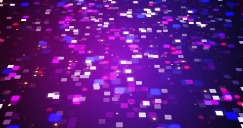 Cool technology digital dots square flickering networking data bg 4K. Stock Footage 270280464