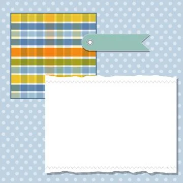 Cool template frame design for greeting card Stock Illustration