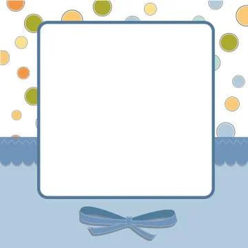 Cool template frame design for greeting card Stock Illustration