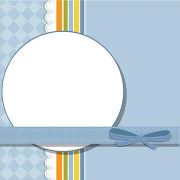 Cool template frame design for greeting card Stock Illustration