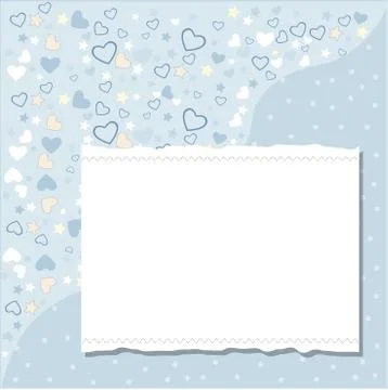 Cool template frame design for greeting card Stock Illustration