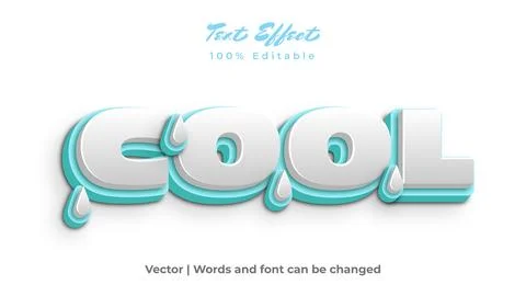 Cool text effect design. For advertisement, poster, banner, promotion. Stock Illustration