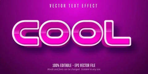 Cool text, game style editable text effect Stock Illustration