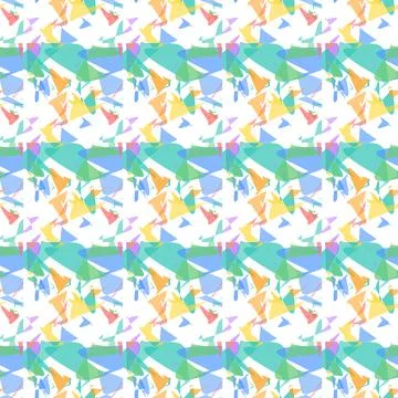 Cool tone abstract geometric seamless pattern background Stock Illustration