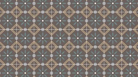 Cool tone flower tile background Stock Illustration