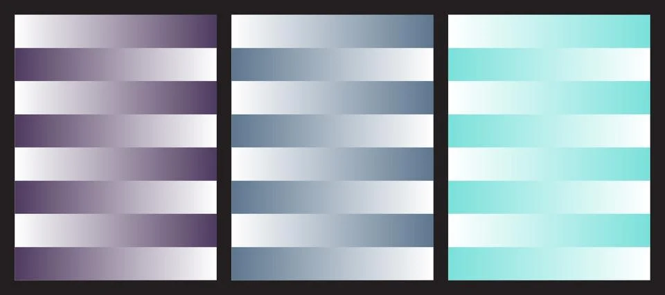 Cool tone gradient striped backgrounds for professional design Illustrazione stock
