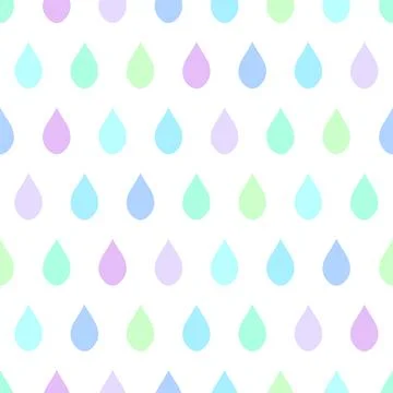 Cool Tone Rain White Background Stock Illustration
