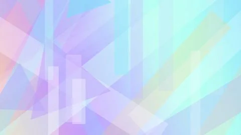 Cool-toned abstract geometric bars and triangles drift through a soft laven.. Stock Illustration