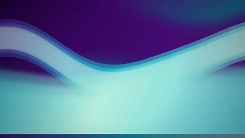 Cool toned light waves flow in a seamless loop Stock Footage 343114744