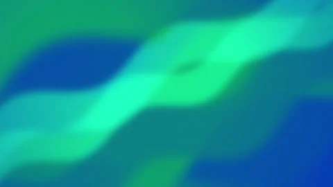 Cool toned wavy bands of color shift and flow in a seamless loop Stock Footage 342212282