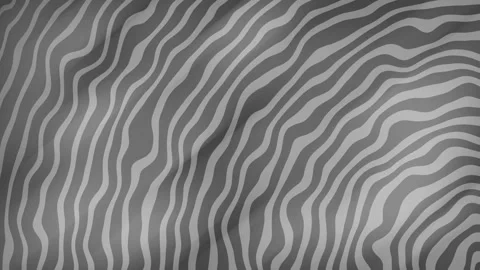 Cool trippy background, grey abstract wiggle wave motion HD 4K loop animation Video stock 297945405