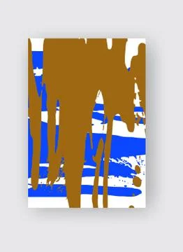 Cool vector bright poster with abstract colorful elements. Stock Illustration