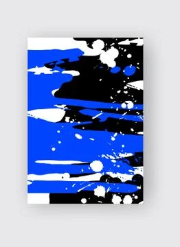 Cool vector bright poster with abstract colorful elements. Stock Illustration