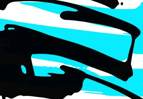 Cool vector bright poster with abstract colorful elements. Stock Illustration