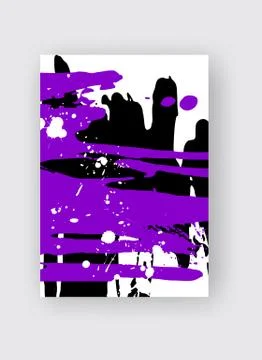 Cool vector bright poster with abstract colorful elements. Stock Illustration