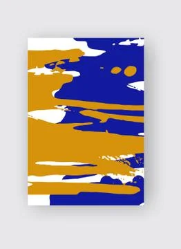 Cool vector bright poster with abstract colorful elements. Stock Illustration