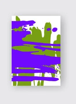 Cool vector bright poster with abstract colorful elements. Illustrazione stock